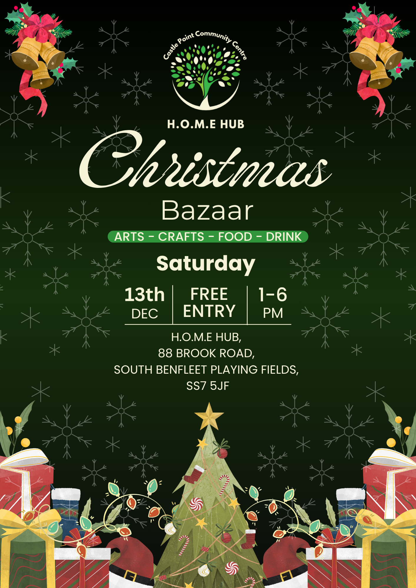 H.O.M.E Christmas Bazaar Poster